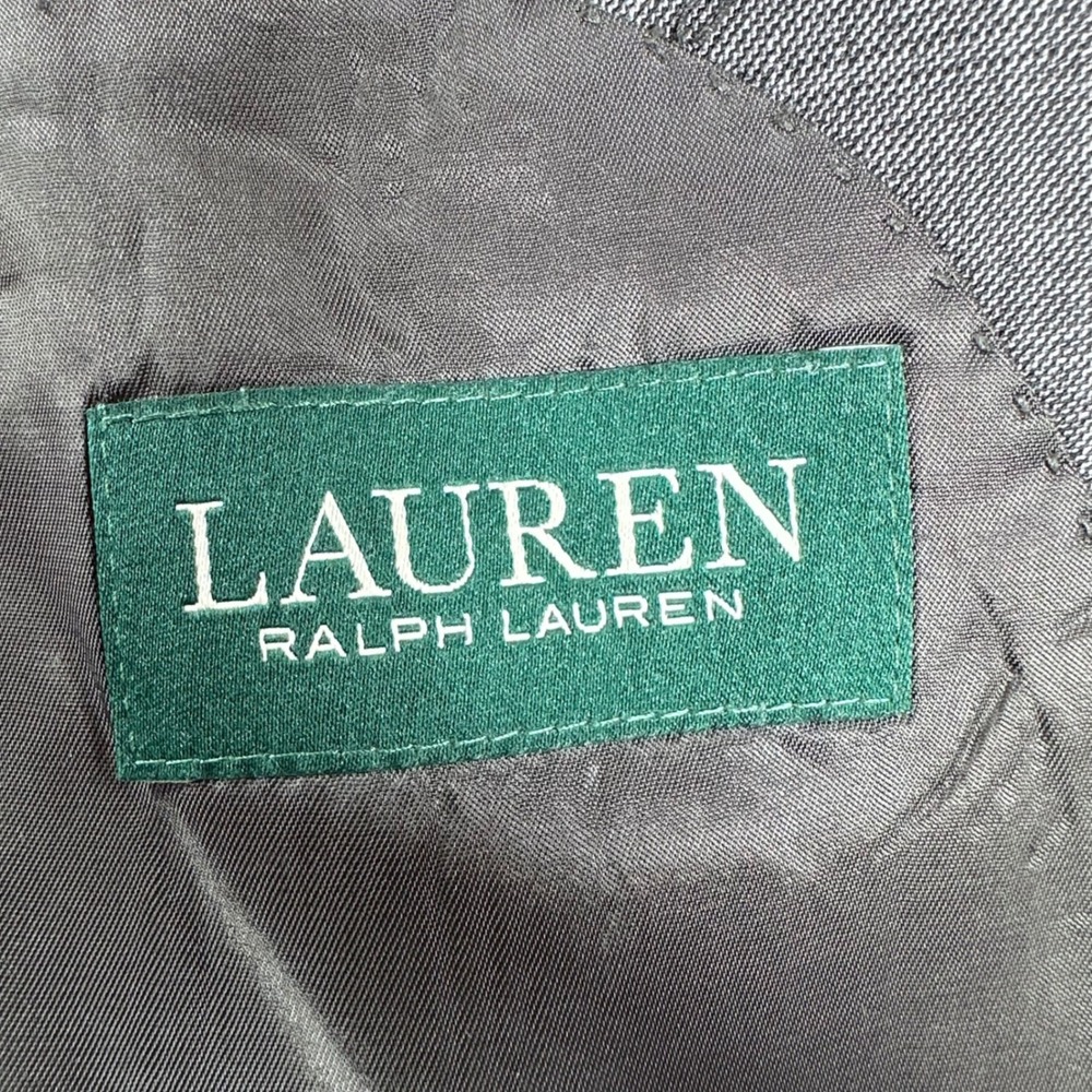Lauren Ralph Lauren Blazer Mens 44R 44 Regular Grey 100% Wool Sport Coat Jacket - Picture 2 of 16